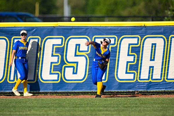 Softball action shot — Homestead vs. Wayne, Fort Wayne Indiana