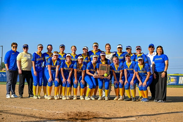 Softball action shot — Homestead vs. Wayne, Fort Wayne Indiana