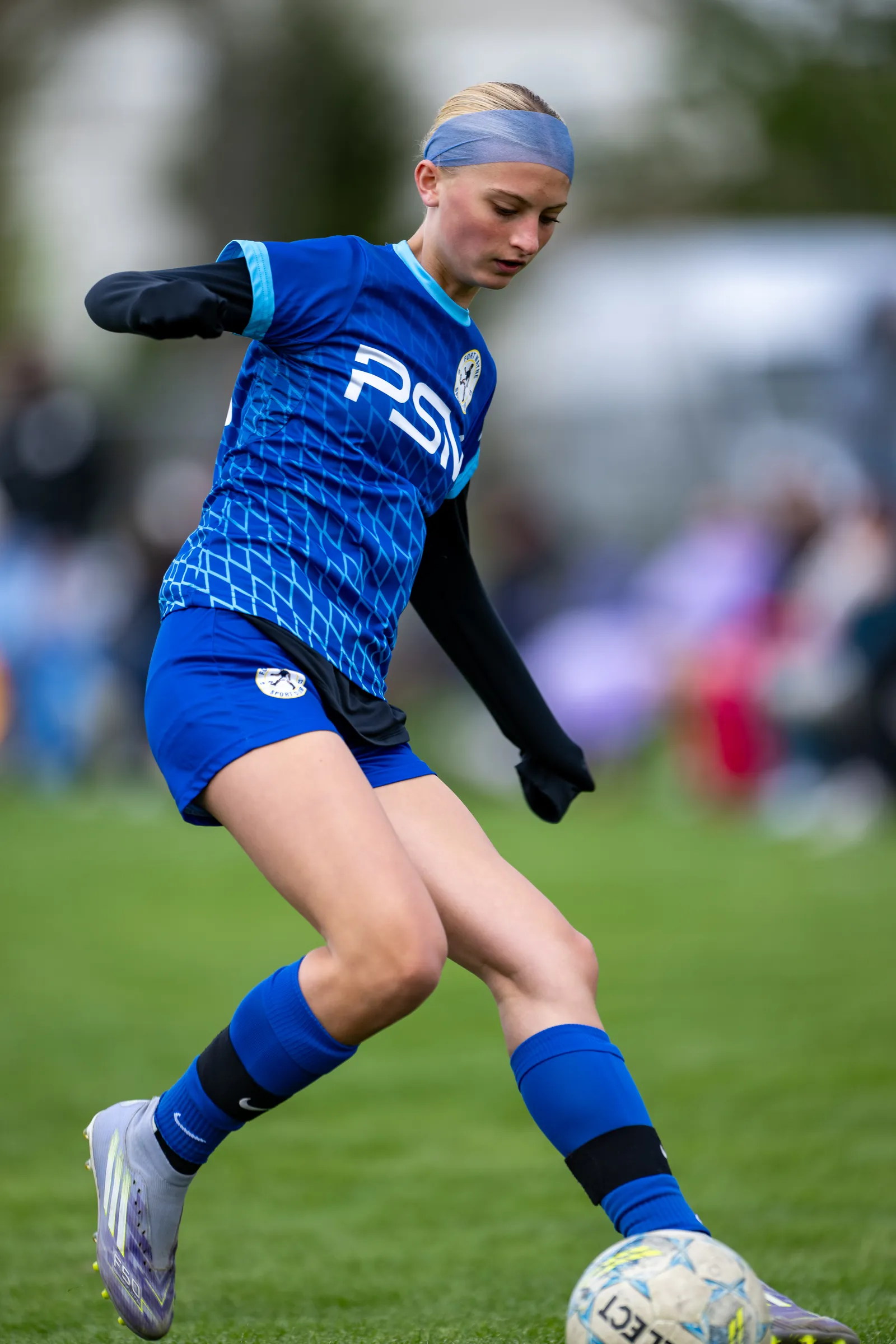 Girls Soccer action shot — Koln vs. Carmel, Fort Wayne Indiana