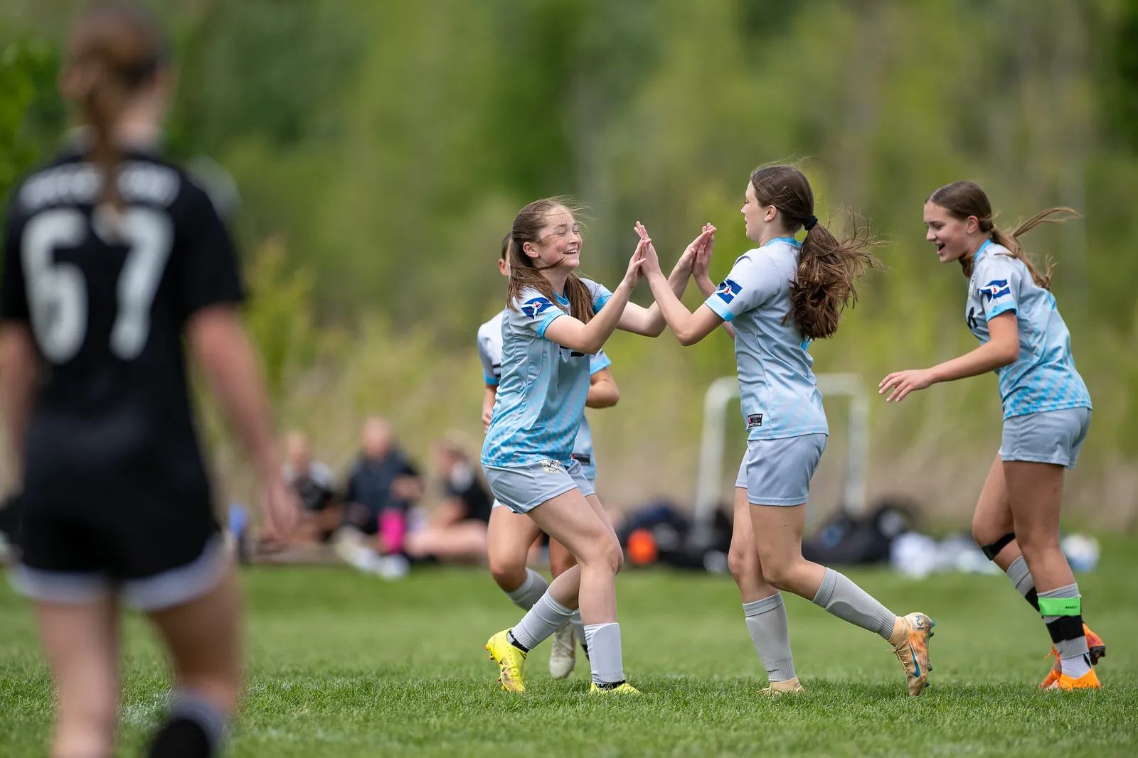 Girls Soccer action shot — Koln vs. Impact, Fort Wayne Indiana
