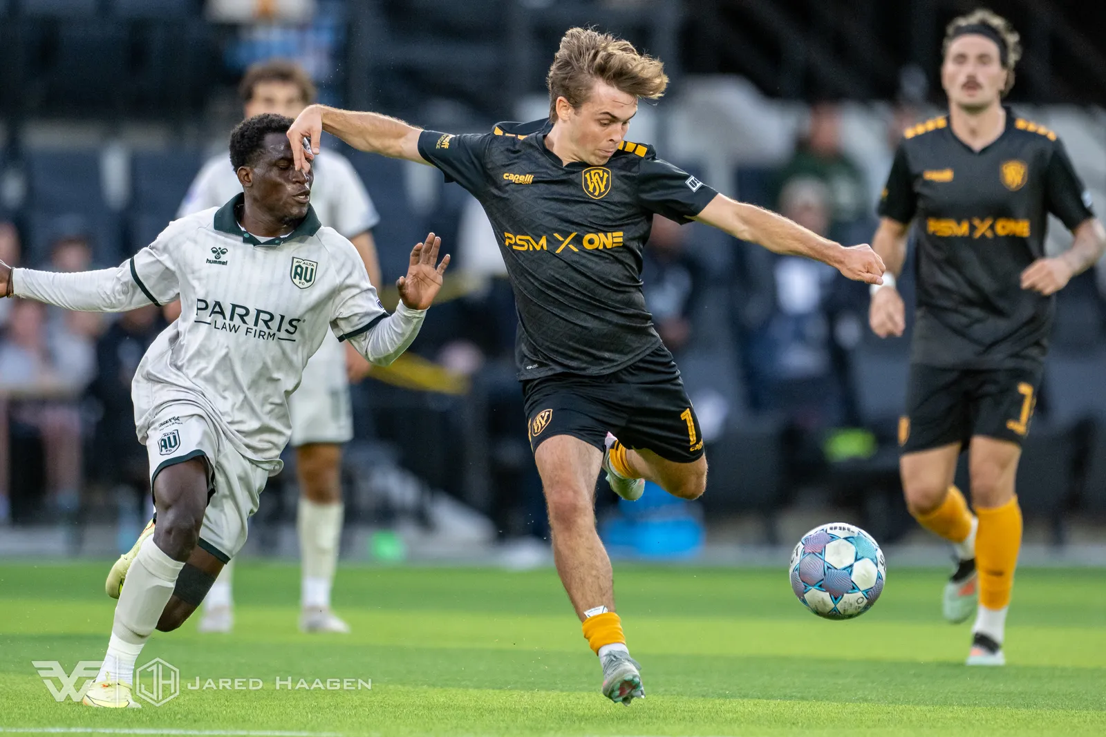 USL League One Soccer action shot — Fort Wayne FC vs. Avalta FC, Fort Wayne Indiana