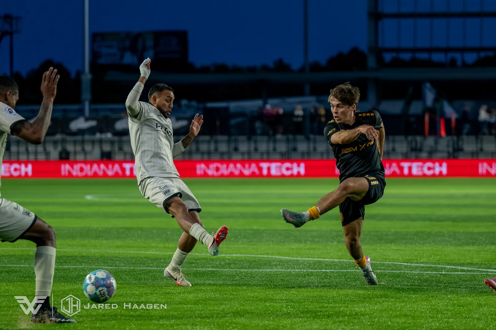 USL League One Soccer action shot — Fort Wayne FC vs. Avalta FC, Fort Wayne Indiana