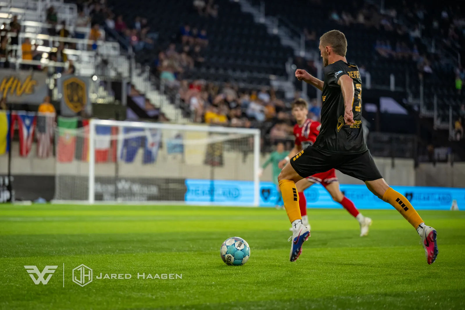USL League One Soccer action shot — Fort Wayne FC vs. Indy Eleven, Fort Wayne Indiana