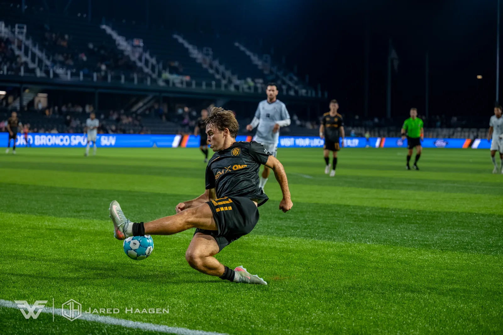 USL League One Soccer action shot — Fort Wayne FC vs. FC Naples, Fort Wayne Indiana