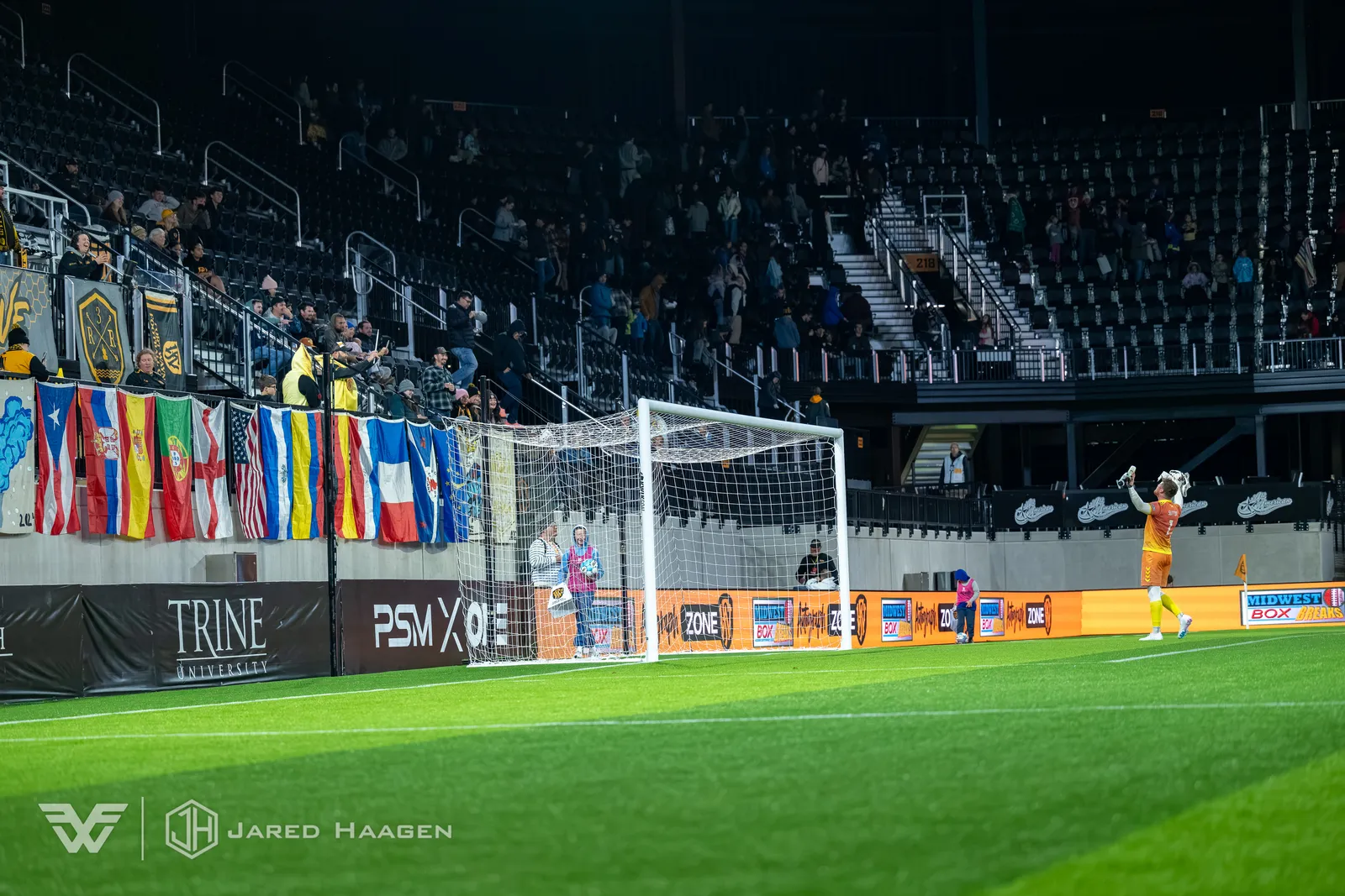 USL League One Soccer action shot — Fort Wayne FC vs. Sarasota Paradise, Fort Wayne Indiana