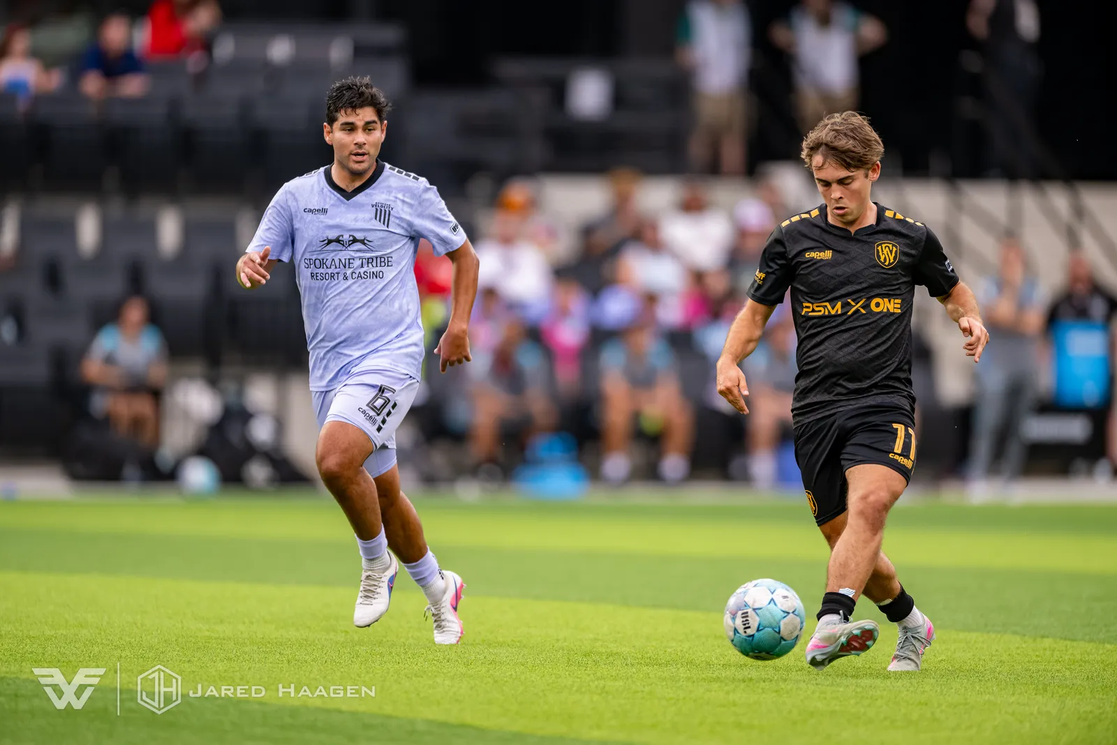 USL League One Soccer action shot — Fort Wayne FC vs. Spokane Velocity, Fort Wayne Indiana
