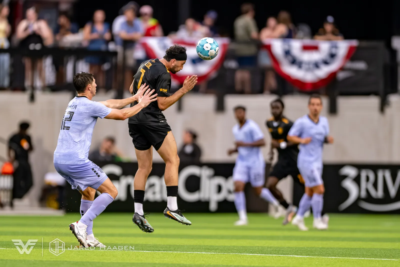 USL League One Soccer action shot — Fort Wayne FC vs. Spokane Velocity, Fort Wayne Indiana