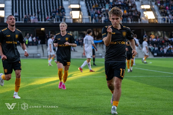 USL League One Soccer action shot — Fort Wayne FC vs. Westchester SC, Fort Wayne Indiana
