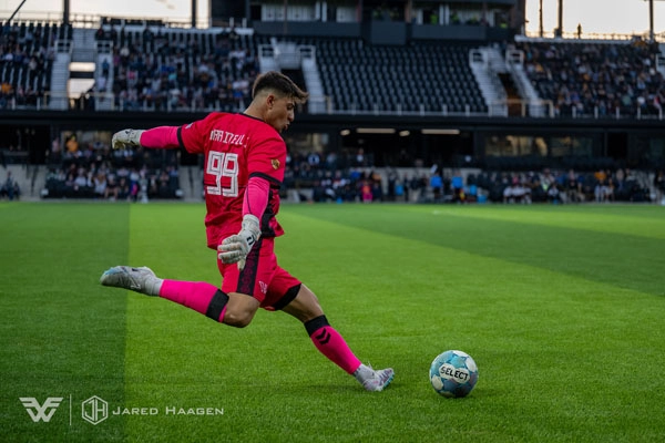 USL League One Soccer action shot — Fort Wayne FC vs. Westchester SC, Fort Wayne Indiana
