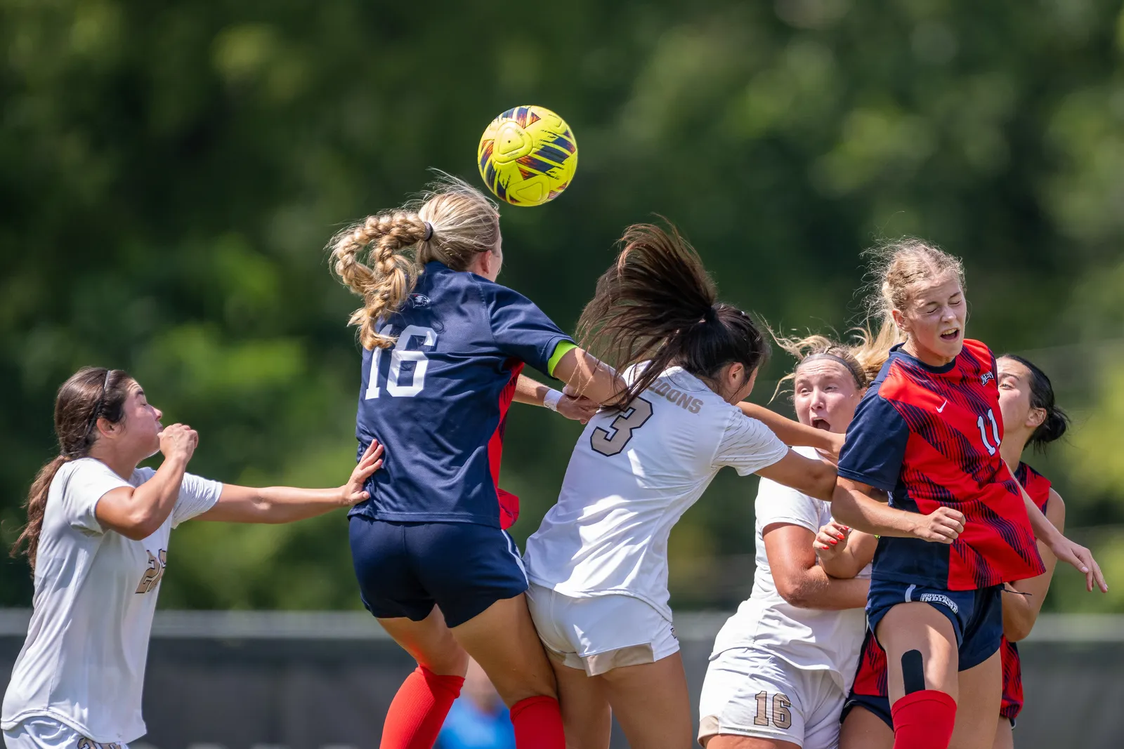 Women's Soccer action shot — Purdue Fort Wayne vs. Southern Indiana, Fort Wayne Indiana